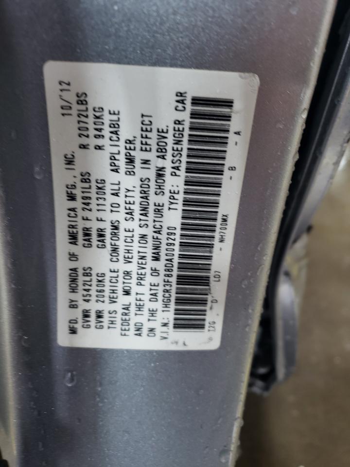 2013 Honda Accord Exl VIN: 1HGCR3F88DA009290 Lot: 83836845