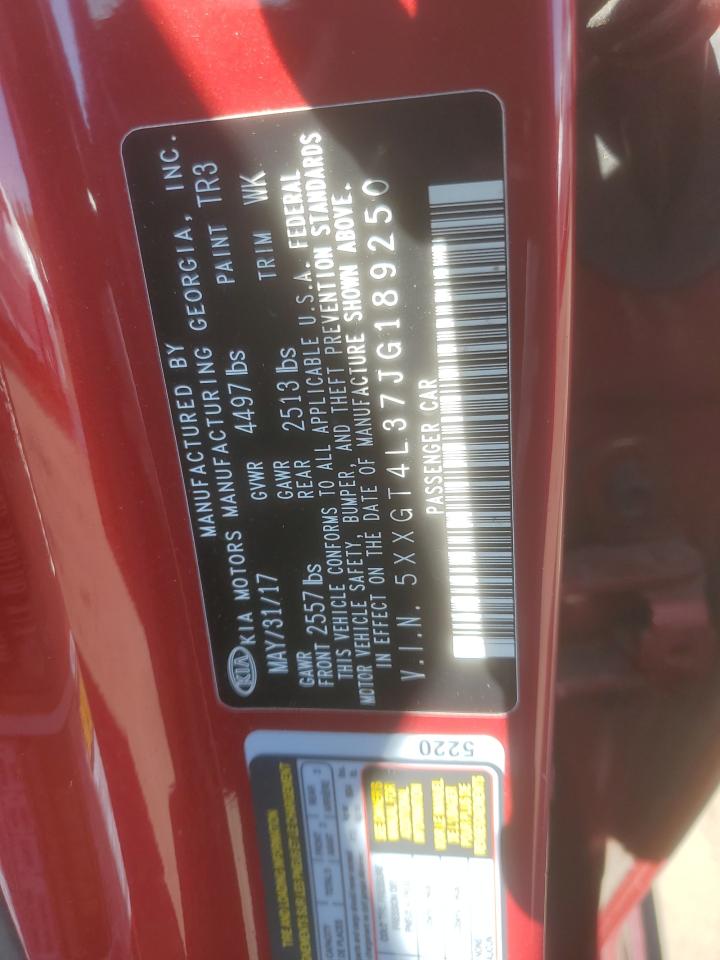 2018 Kia Optima Lx VIN: 5XXGT4L37JG189250 Lot: 81072755