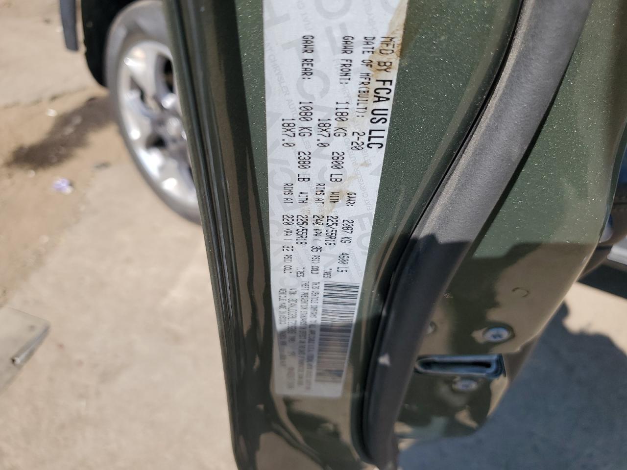 2020 Jeep Compass Limited VIN: 3C4NJDCB9LT216203 Lot: 80500965