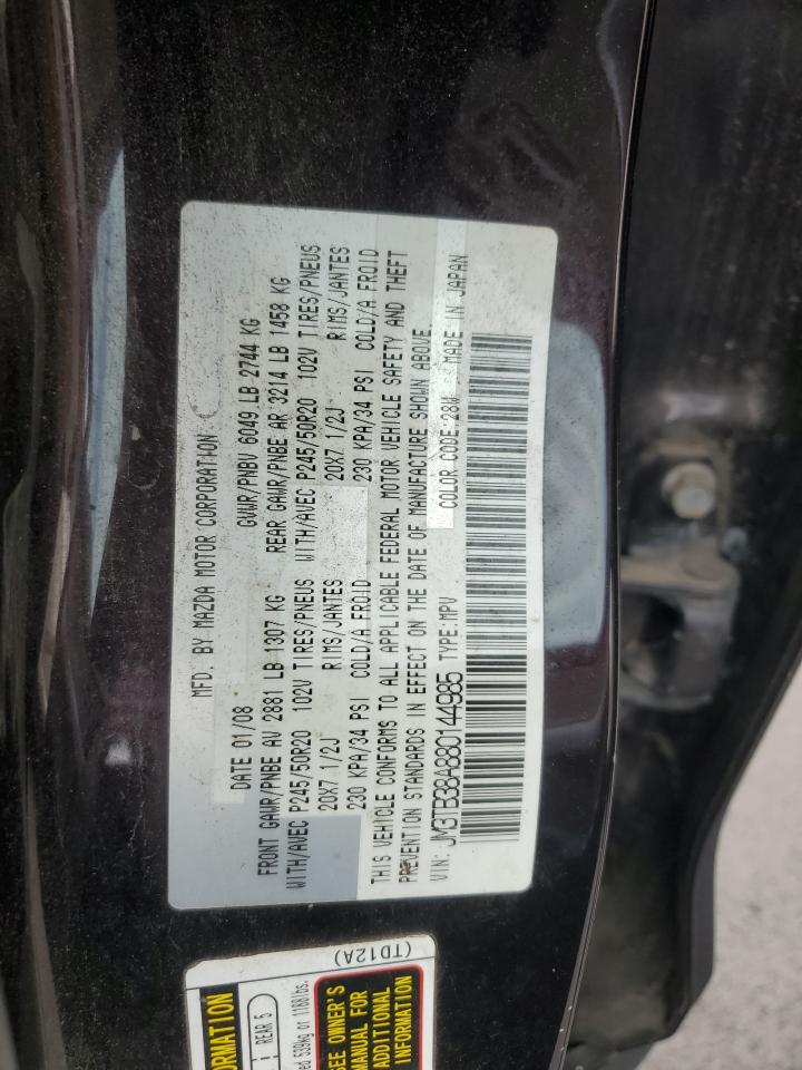 2008 Mazda Cx-9 VIN: JM3TB38A880144985 Lot: 84199845