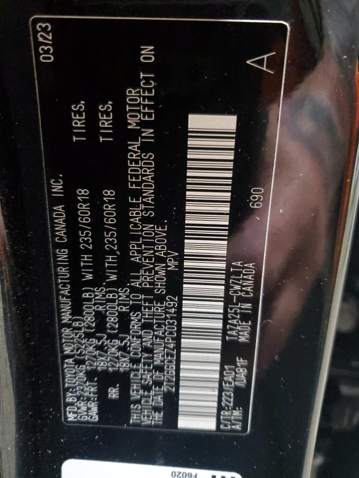 2023 Lexus Nx 350 VIN: 2T2GGCEZ4PC031492 Lot: 81847545