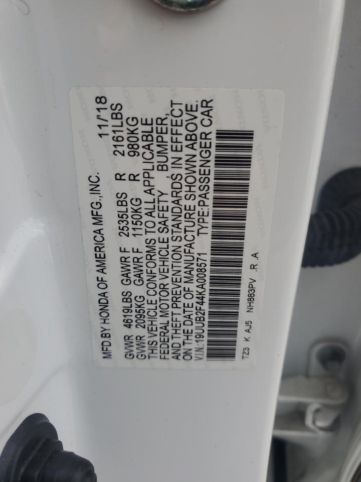 2019 Acura Tlx Technology VIN: 19UUB2F44KA008571 Lot: 80575105