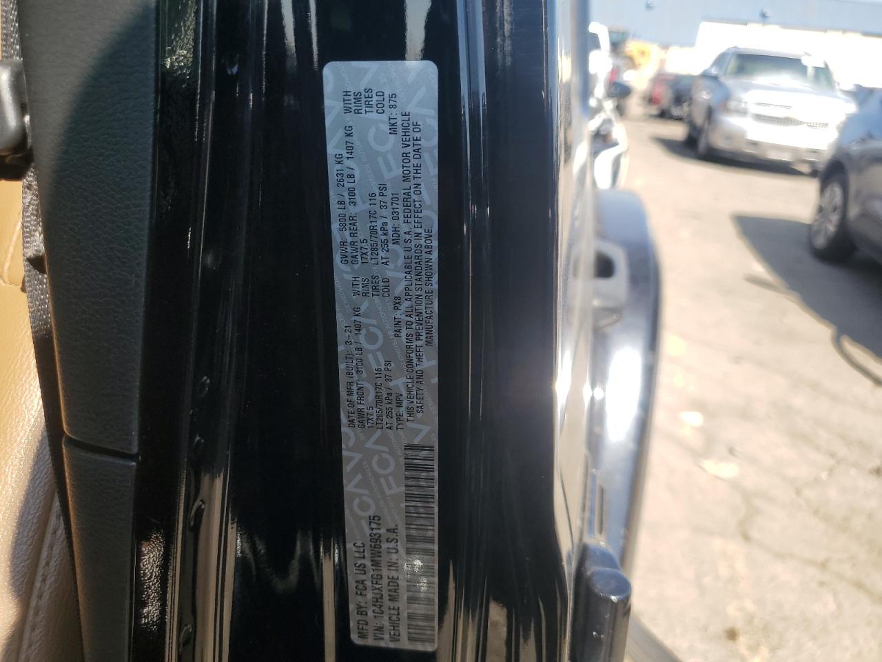 2021 Jeep Wrangler Unlimited Rubicon VIN: 1C4HJXFG1MW693175 Lot: 80539855