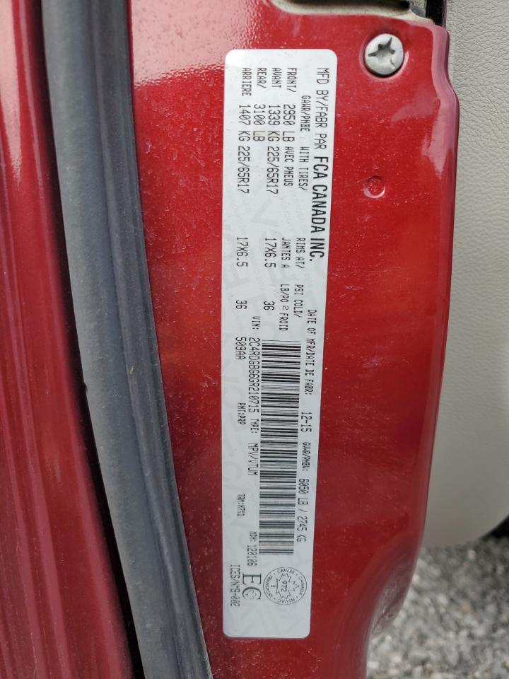 2016 Dodge Grand Caravan Se VIN: 2C4RDGBG6GR210715 Lot: 70867135