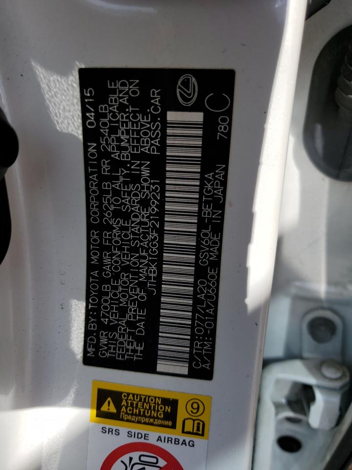 2015 Lexus Es 350 VIN: JTHBK1GG3F2199231 Lot: 84424065