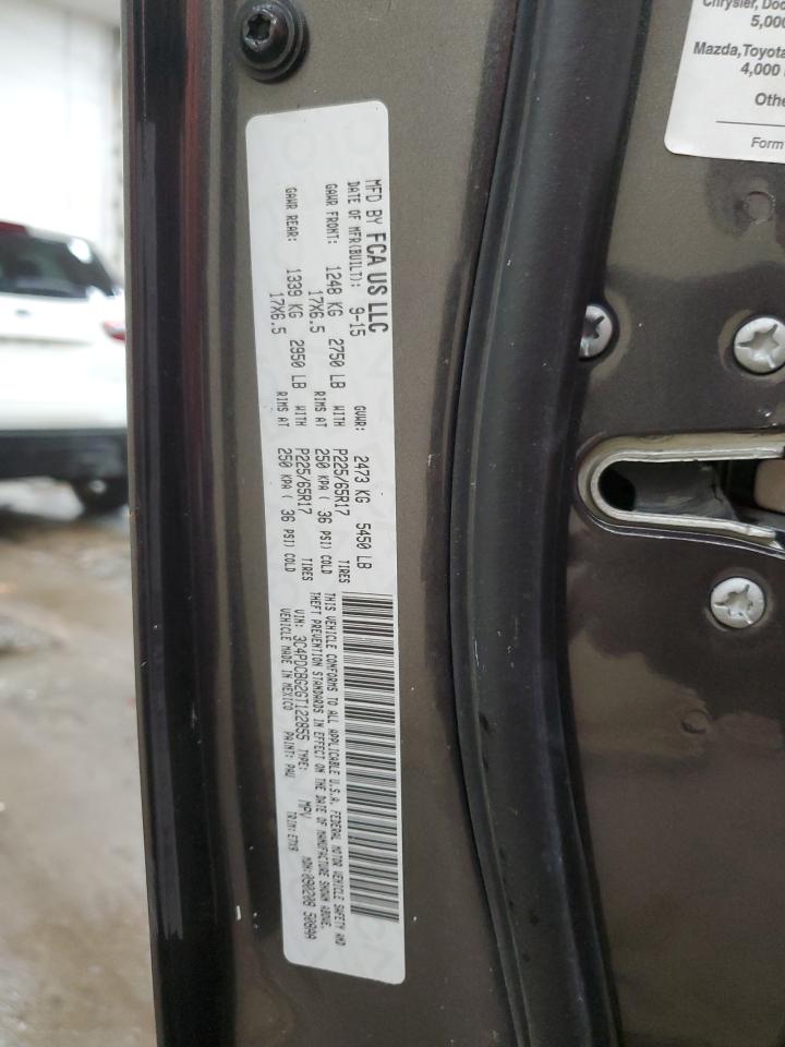 2016 Dodge Journey Sxt VIN: 3C4PDCBG2GT122855 Lot: 84450355