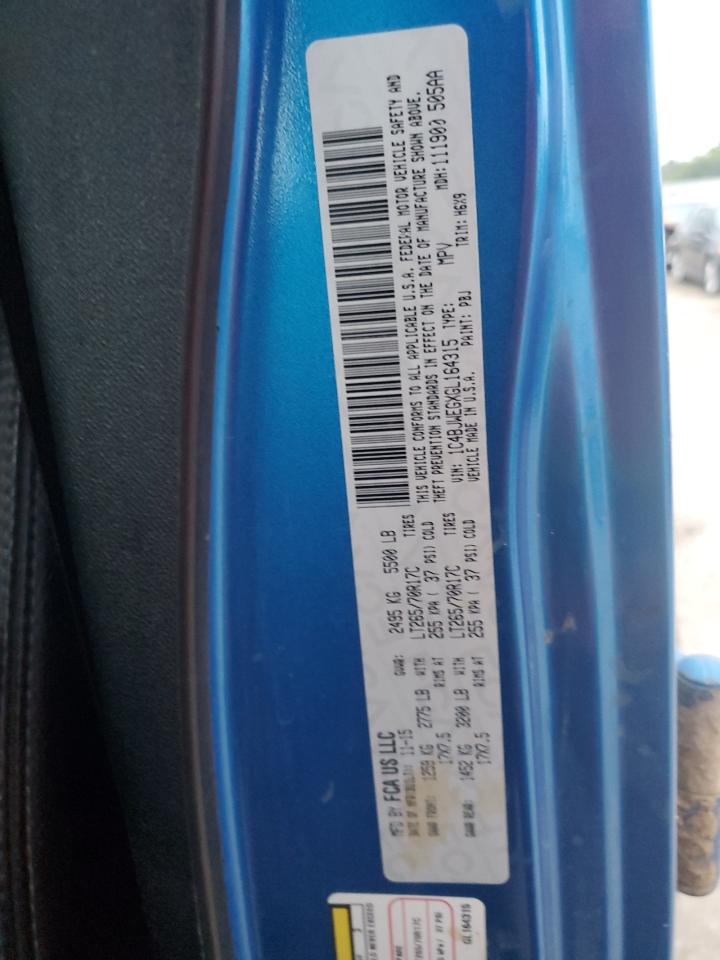 2016 Jeep Wrangler Unlimited Sahara VIN: 1C4BJWEGXGL164315 Lot: 81124255