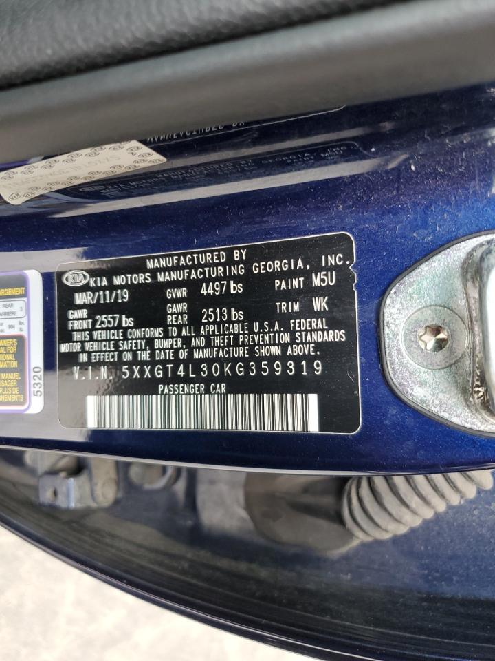 2019 Kia Optima Lx VIN: 5XXGT4L30KG359319 Lot: 81222235