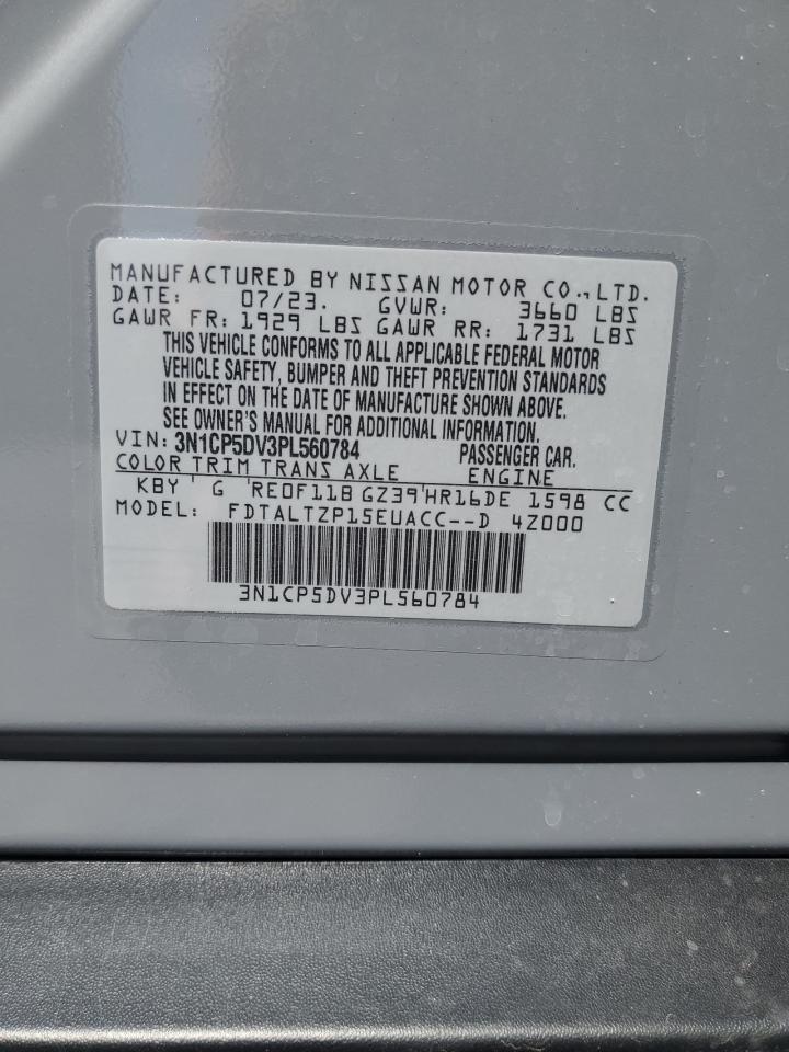 2023 Nissan Kicks Sr VIN: 3N1CP5DV3PL560784 Lot: 71698815