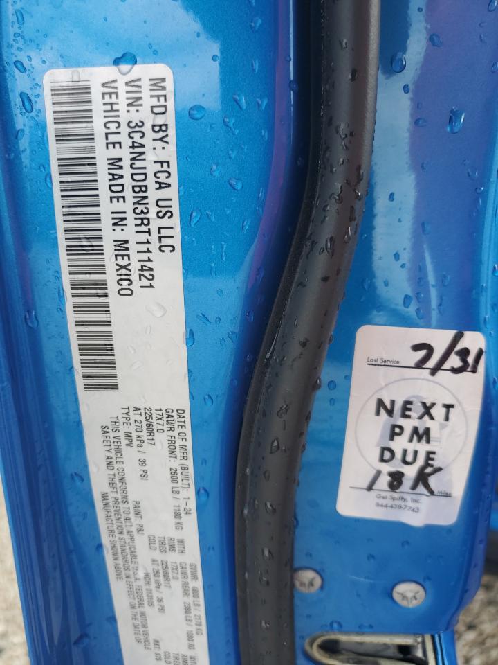 2024 Jeep Compass Latitude VIN: 3C4NJDBN3RT111421 Lot: 84632315