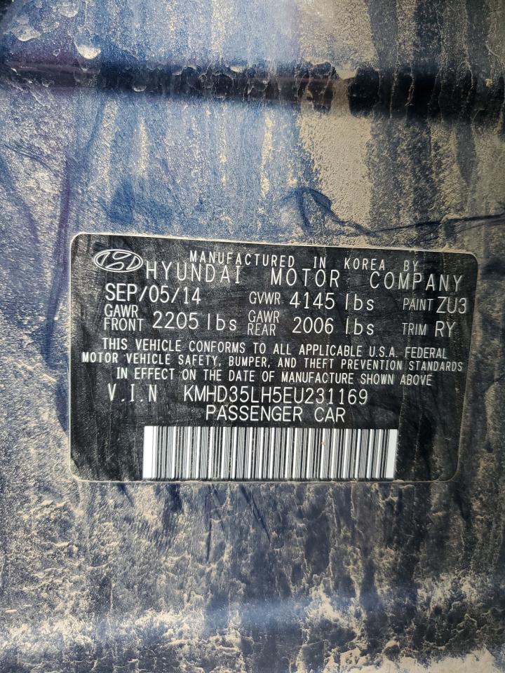 2014 Hyundai Elantra Gt VIN: KMHD35LH5EU231169 Lot: 81089155