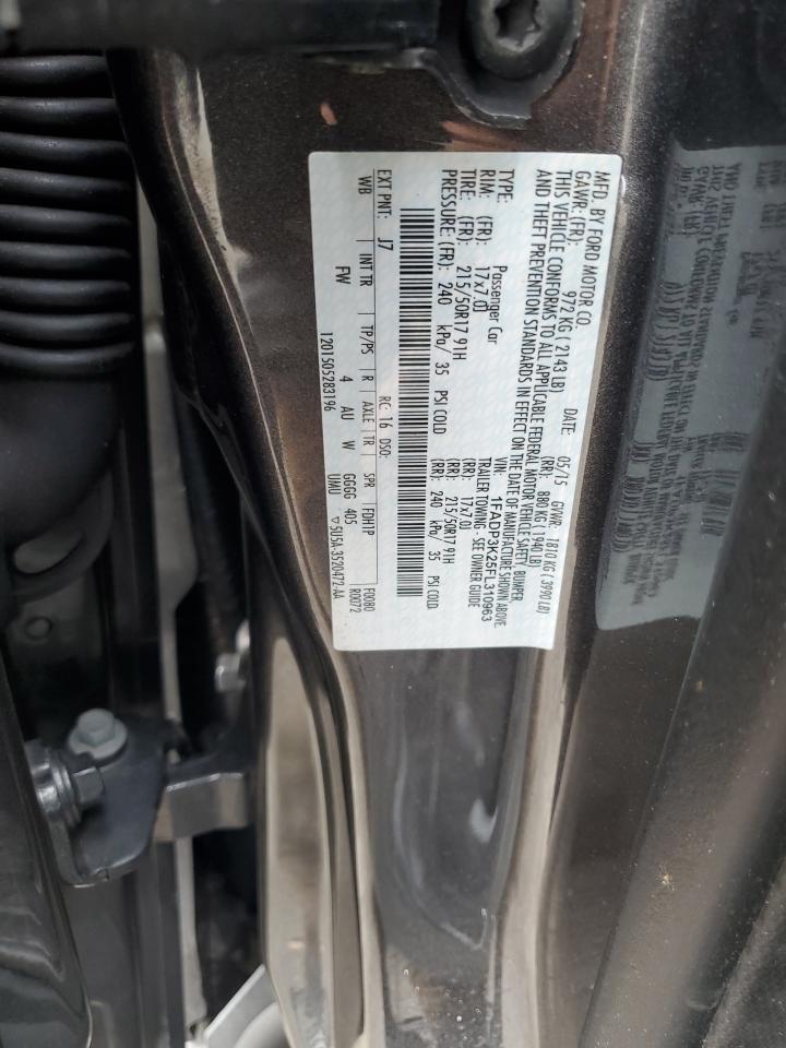 2015 Ford Focus Se VIN: 1FADP3K25FL310963 Lot: 81724395