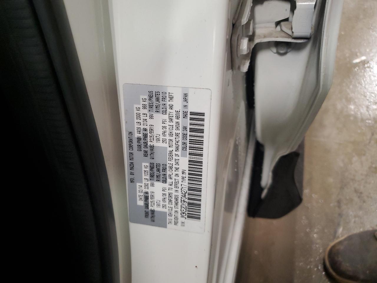 2015 Mazda Cx-5 Gt VIN: JM3KE2DY9F0442717 Lot: 80021895