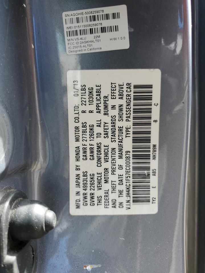 2014 Acura Rlx Tech VIN: JH4KC1F57EC000879 Lot: 82090505