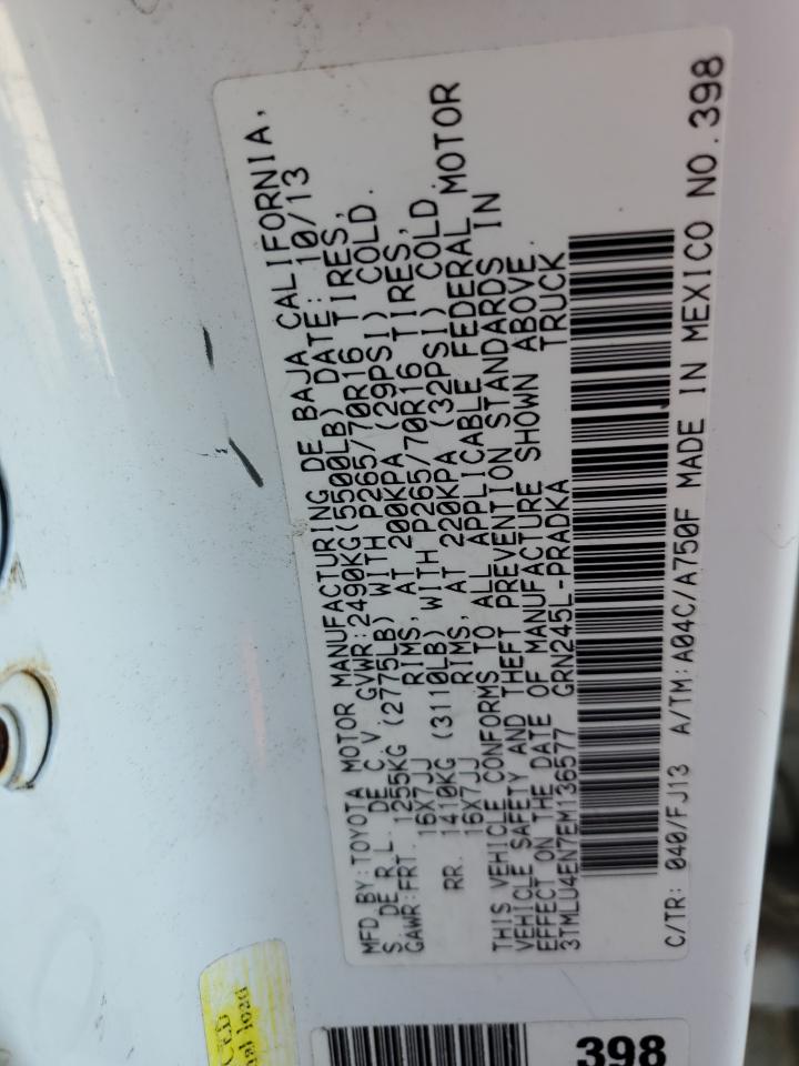 2014 Toyota Tacoma Double Cab VIN: 3TMLU4EN7EM136577 Lot: 83829745