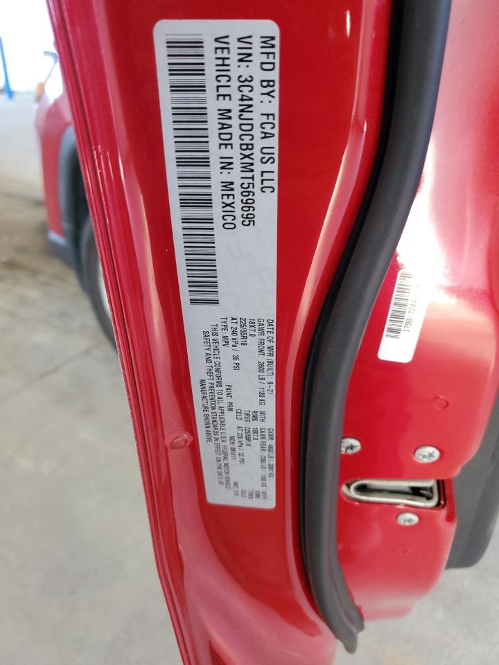 2021 Jeep Compass Limited VIN: 3C4NJDCBXMT569695 Lot: 81468725