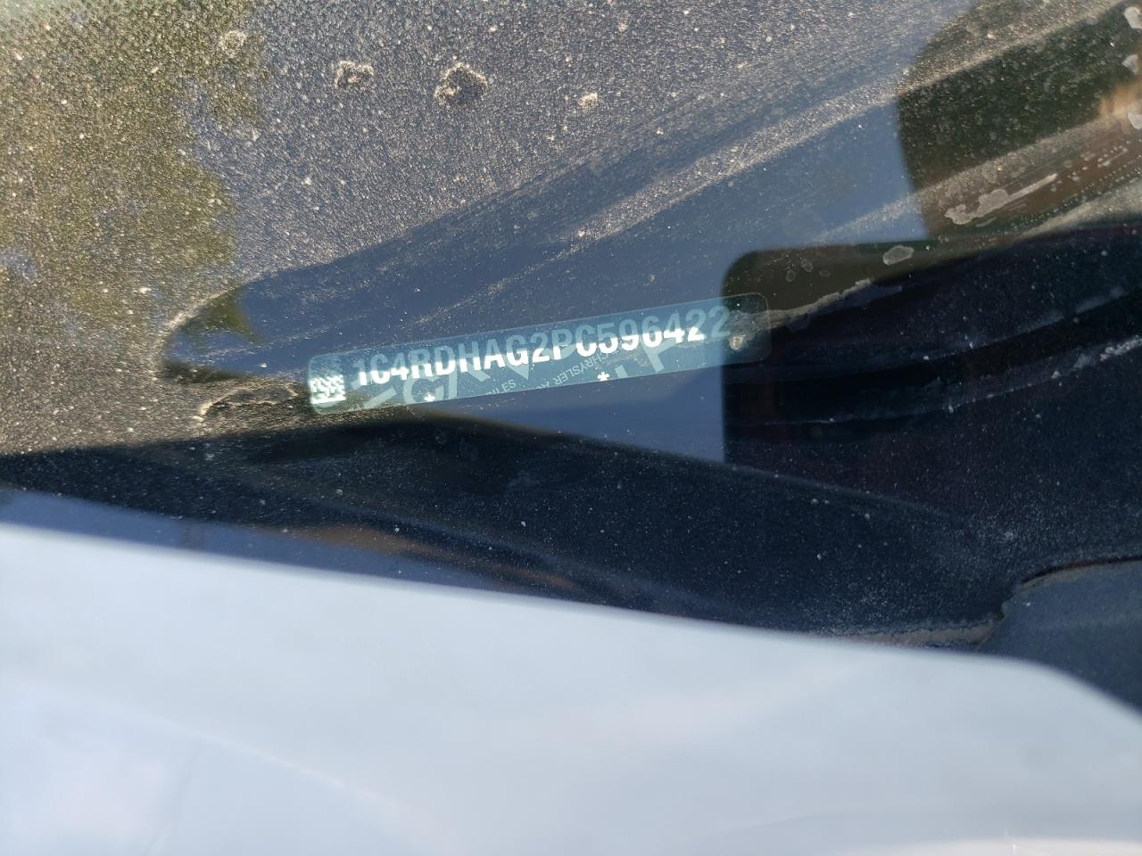 2023 Dodge Durango Sxt VIN: 1C4RDHAG2PC596422 Lot: 80399775