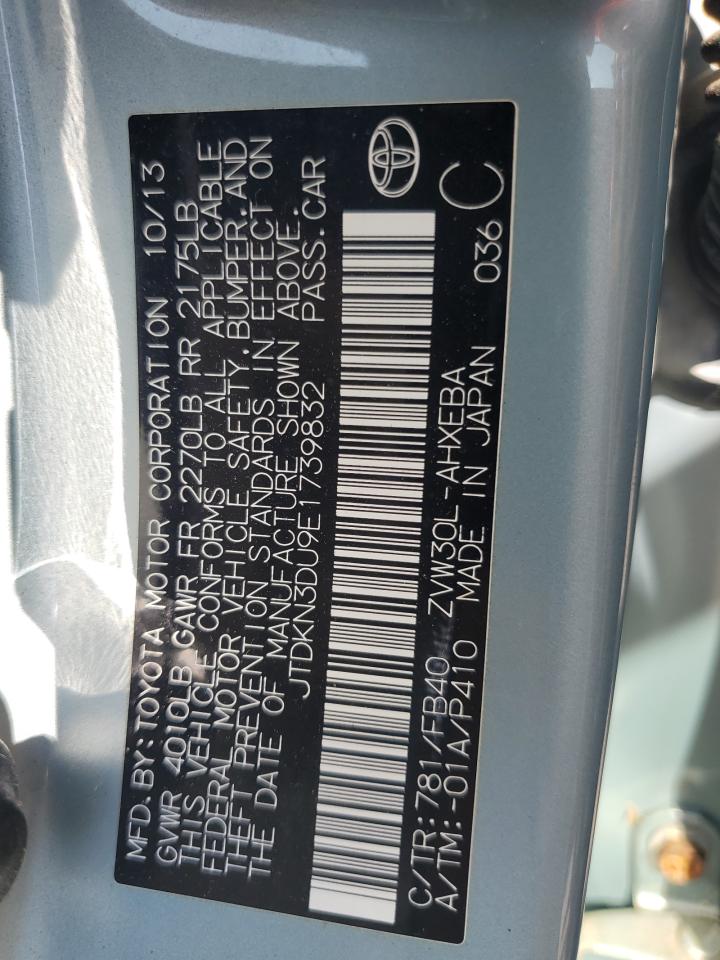 2014 Toyota Prius VIN: JTDKN3DU9E1739832 Lot: 81623915