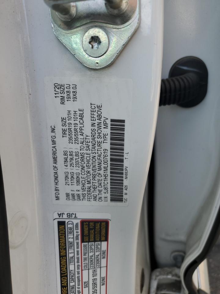 2021 Acura Rdx Technology VIN: 5J8TC1H51ML007619 Lot: 72023435