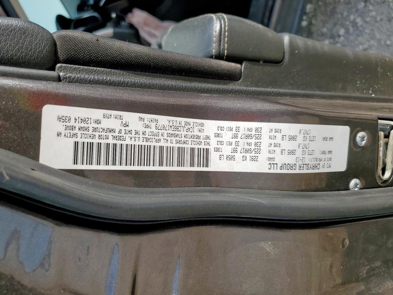 2014 Jeep Cherokee Latitude VIN: 1C4PJLCB6EW170779 Lot: 71396785