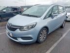 2017 VAUXHALL ZAFIRA TOURER DESIGN TURB  for sale at Copart CHESTER
