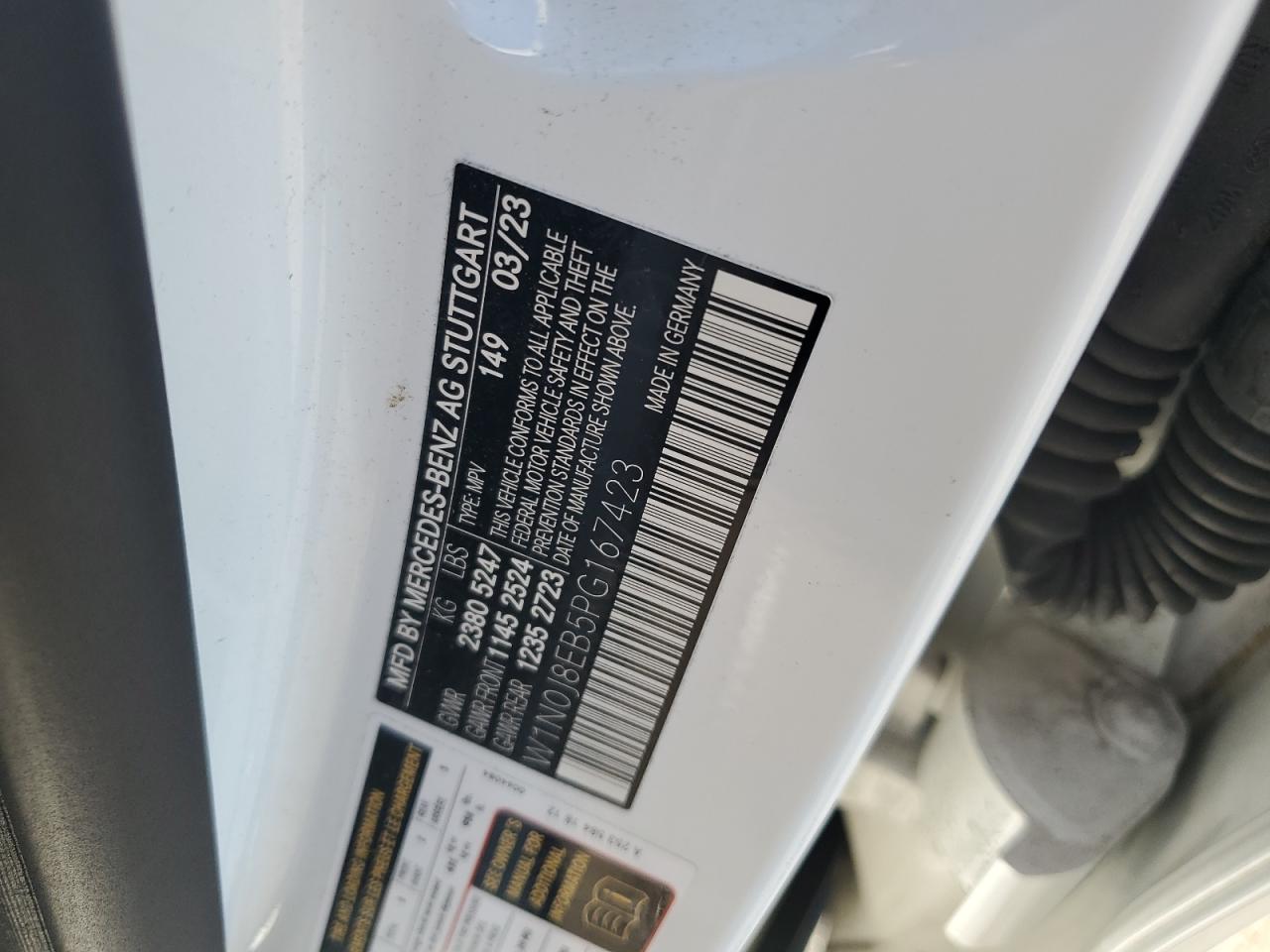 2023 Mercedes-Benz Glc Coupe 300 4Matic VIN: W1N0J8EB5PG167423 Lot: 86445095