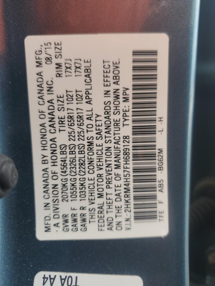 2015 Honda Cr-V Ex VIN: 2HKRM4H57FH689128 Lot: 84547045