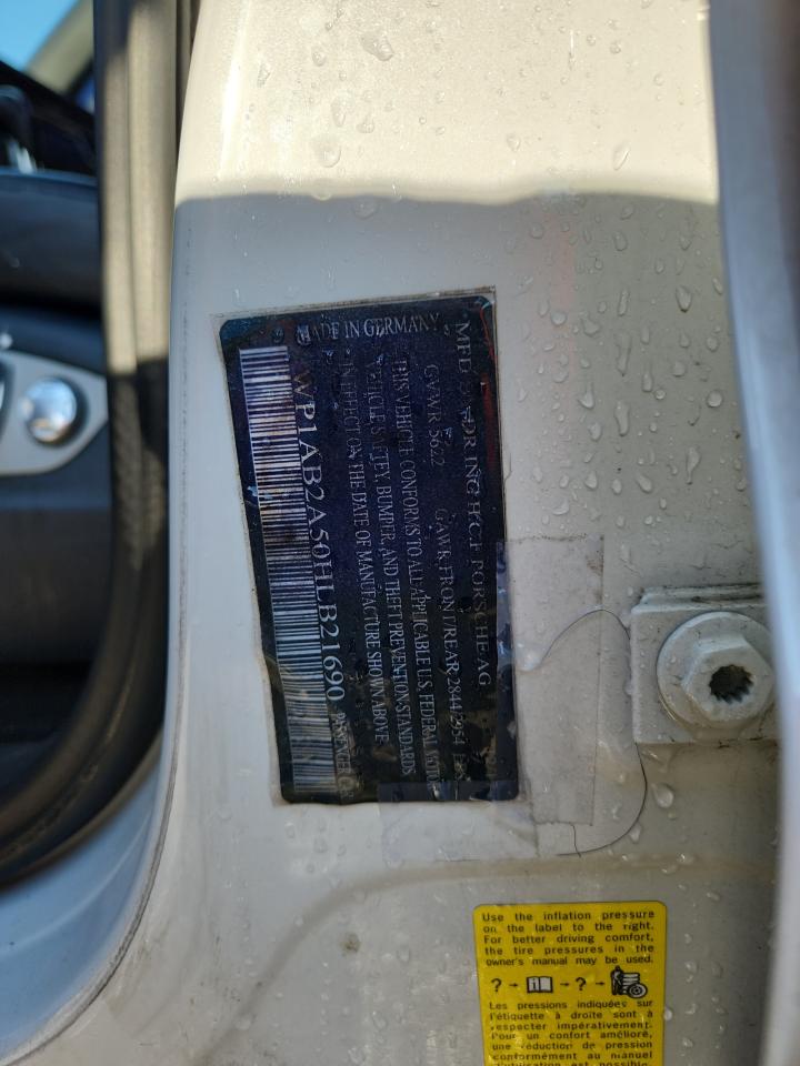 2017 Porsche Macan S VIN: WP1AB2A50HLB21690 Lot: 84387255