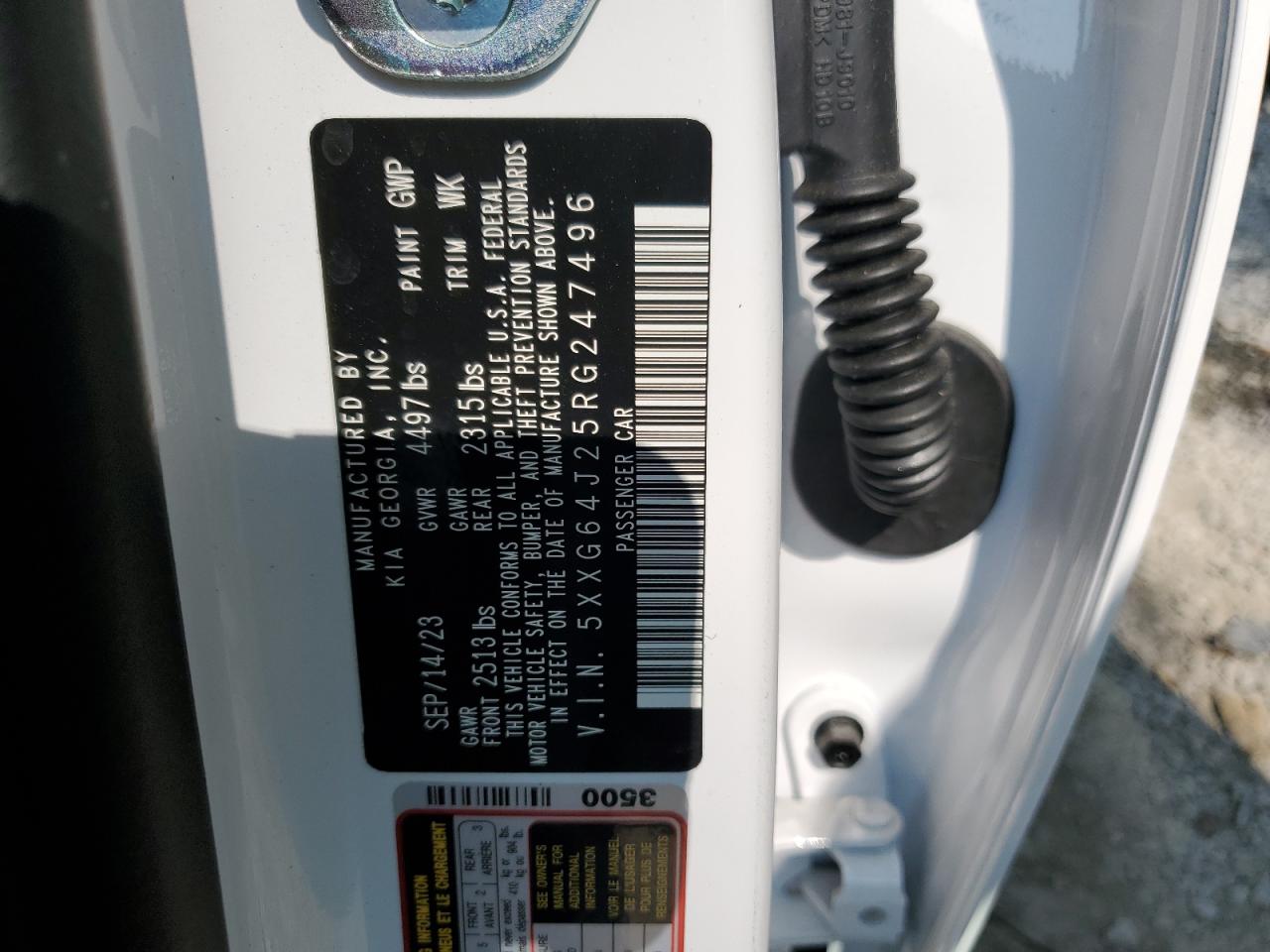 2024 Kia K5 Gt Line VIN: 5XXG64J25RG247496 Lot: 71595165