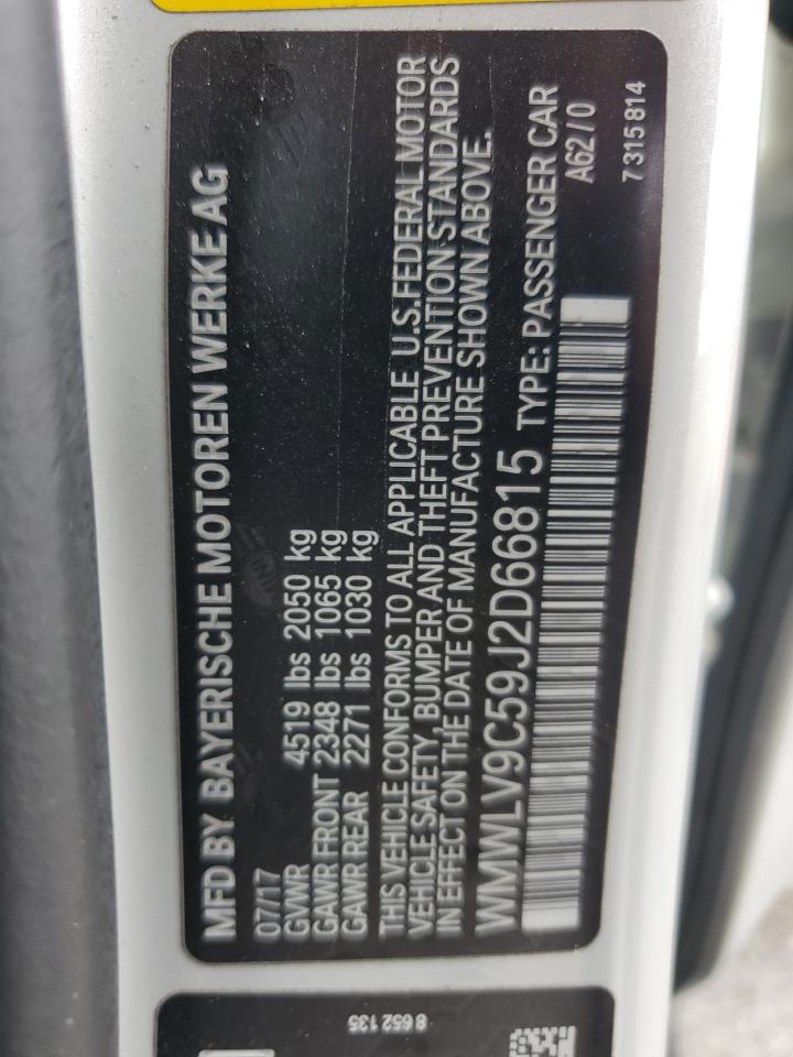 2018 Mini Cooper Jcw Clubman VIN: WMWLV9C59J2D66815 Lot: 80106205