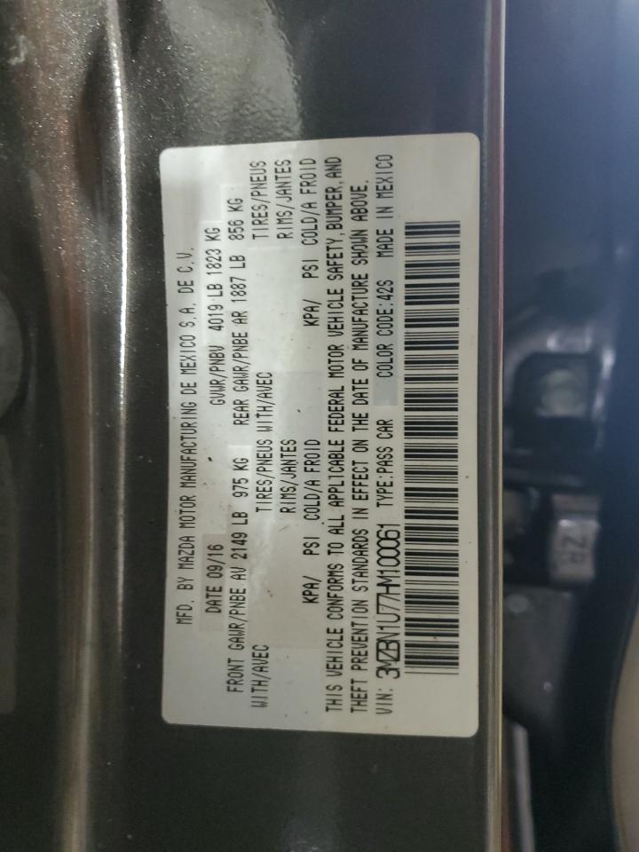 2017 Mazda 3 Sport VIN: 3MZBN1U77HM100061 Lot: 84218285