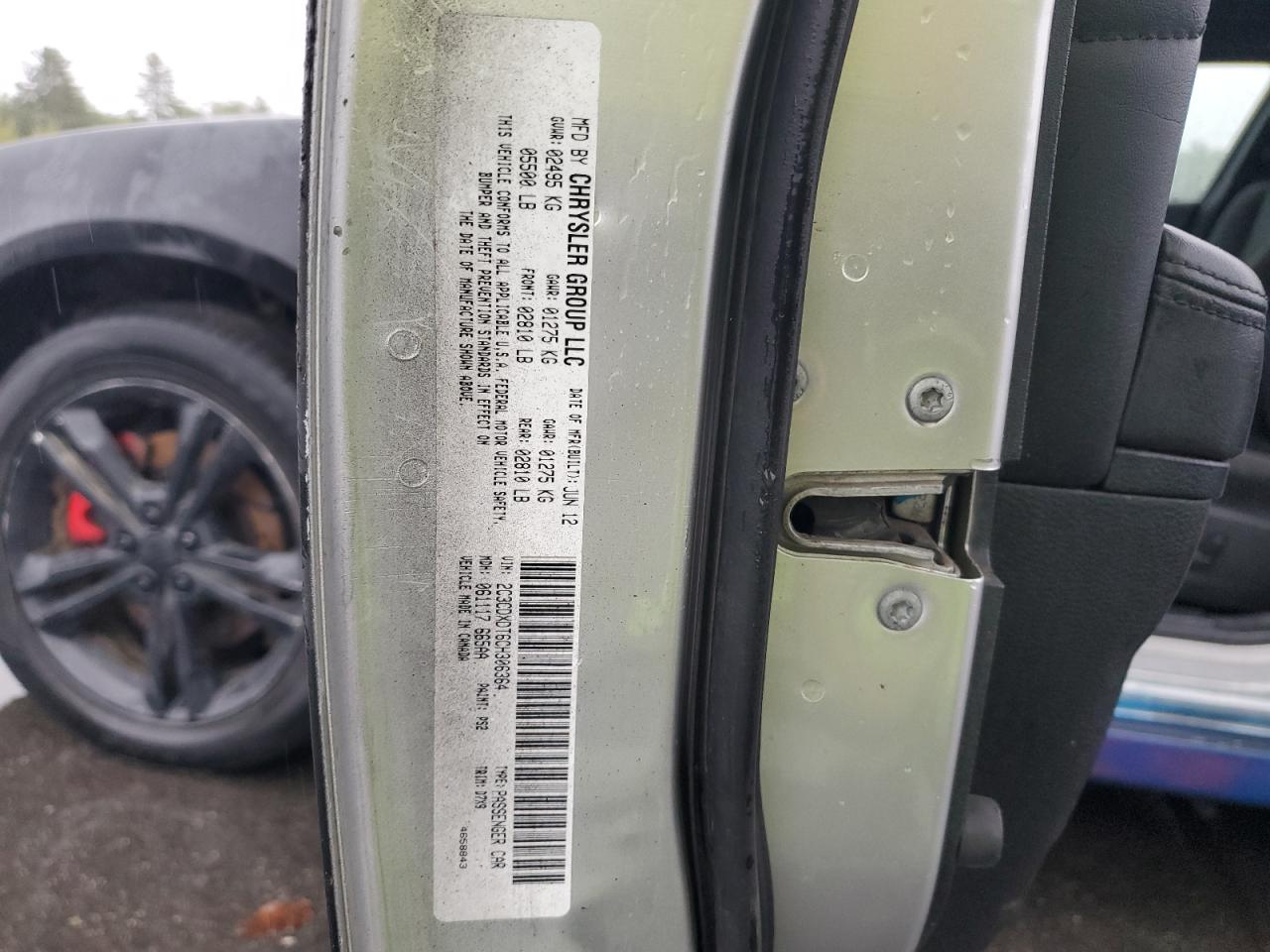 2012 Dodge Charger R/T VIN: 2C3CDXDT6CH306364 Lot: 81790955