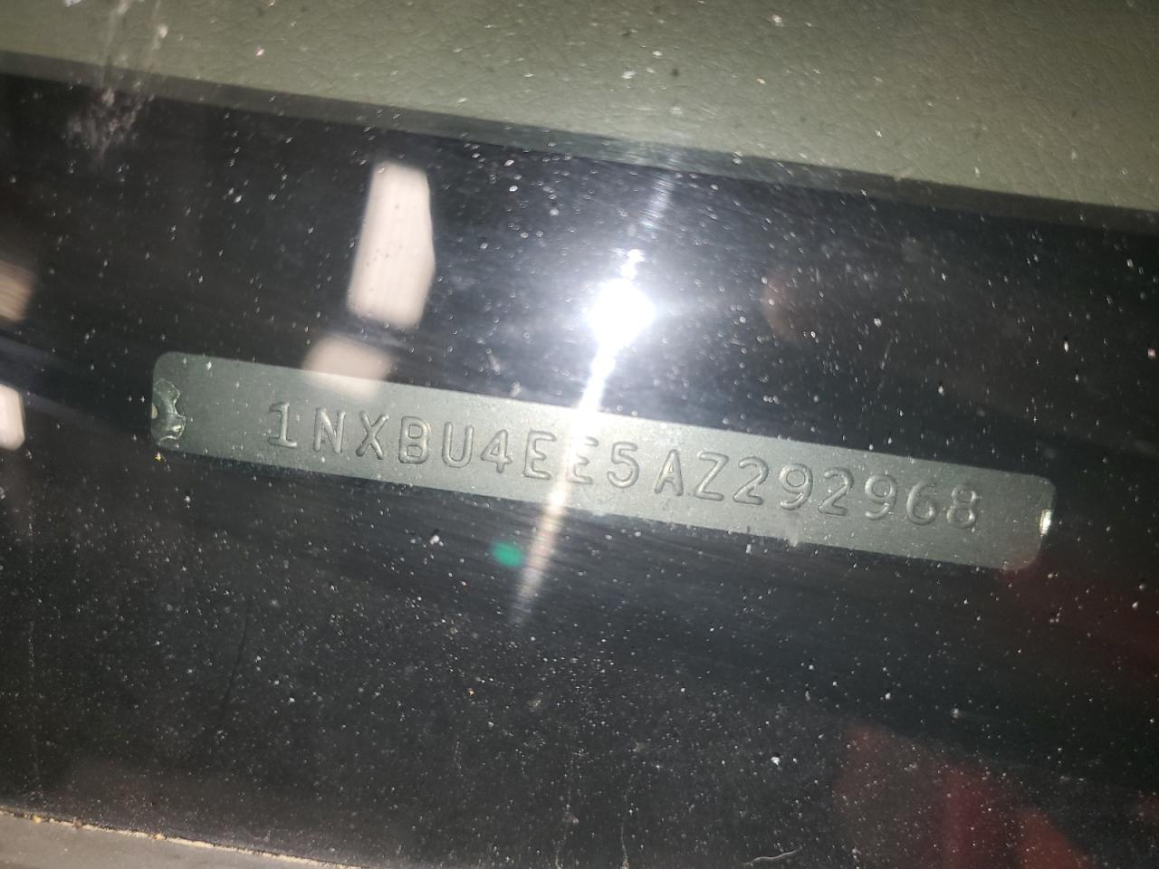 2010 Toyota Corolla Base VIN: 1NXBU4EE5AZ292968 Lot: 80515895