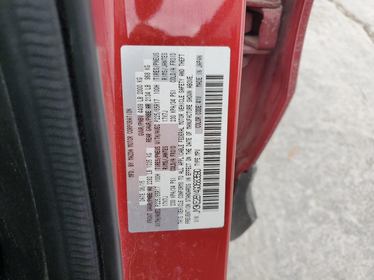 2016 Mazda Cx-5 Sport VIN: JM3KE2BY4G0683590 Lot: 80330065