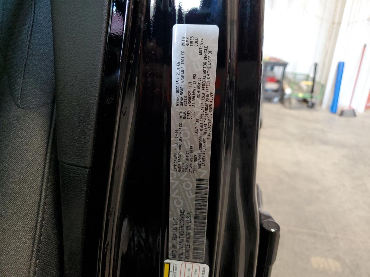 2024 Jeep Gladiator Sport VIN: 1C6HJTAG7RL129045 Lot: 81564525