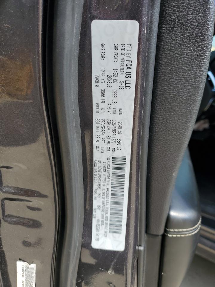 2016 Dodge Durango Sxt VIN: 1C4RDJAG5GC408001 Lot: 80676675