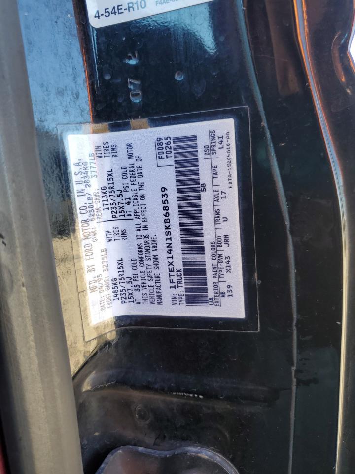 1995 Ford F150 VIN: 1FTEX14N1SKB68539 Lot: 84256745