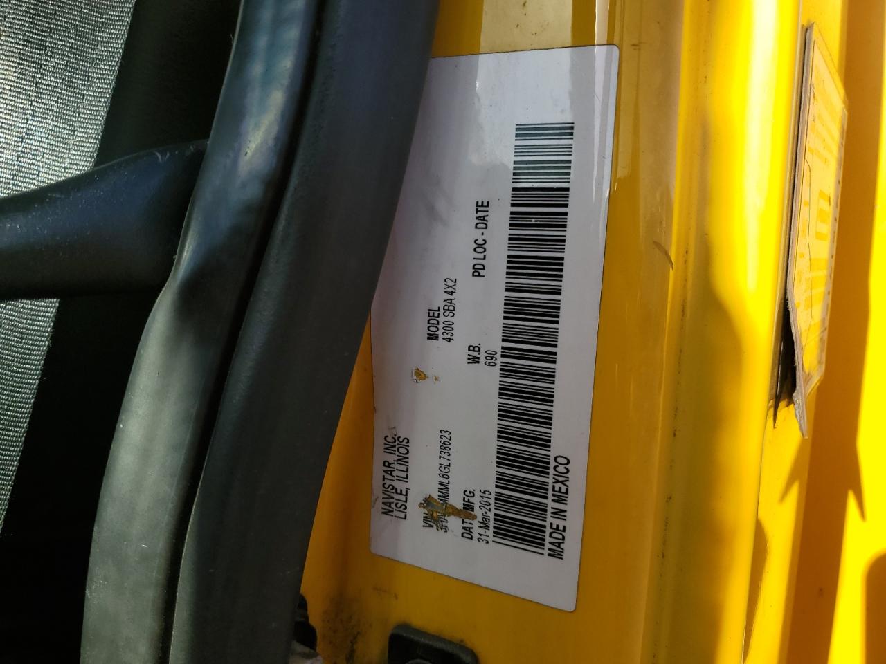 2016 International 4000 4300 VIN: 3HAMMMML6GL738623 Lot: 84657495