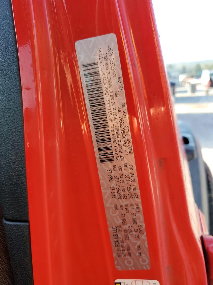 2019 Jeep Wrangler Unlimited Sport VIN: 1C4HJXDN6KW592941 Lot: 84243455