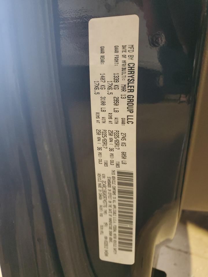 2013 Chrysler Town & Country Touring VIN: 2C4RC1BG0DR745776 Lot: 82065555