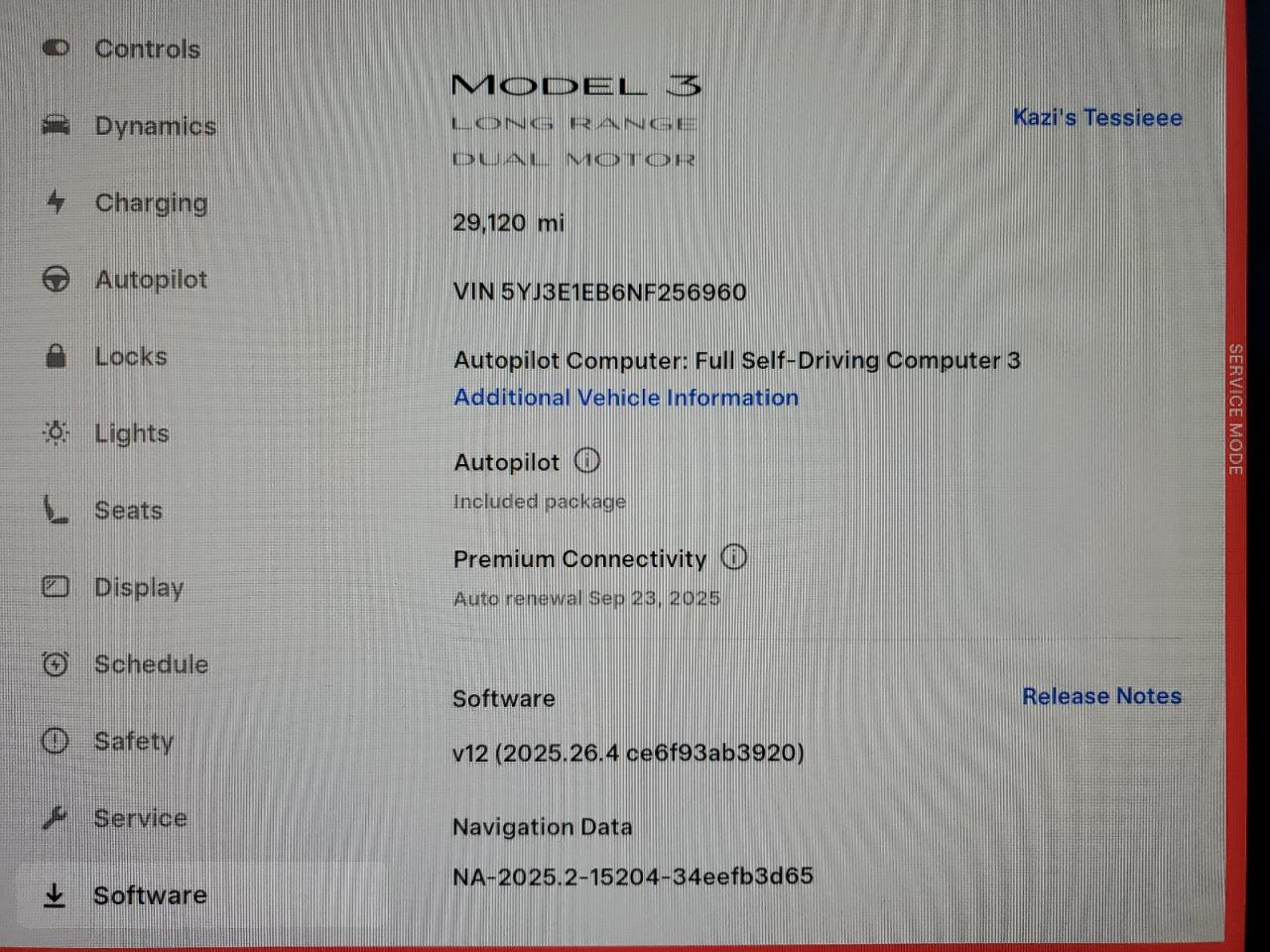 2022 Tesla Model 3 VIN: 5YJ3E1EB6NF256960 Lot: 71285795