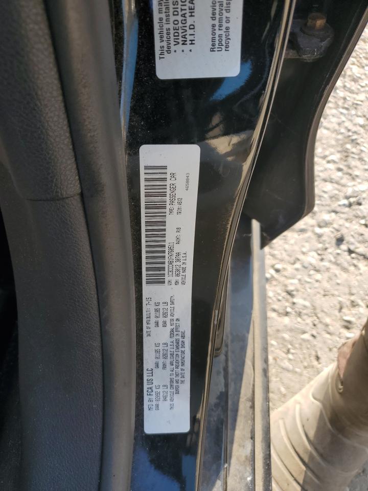 2015 Chrysler 200 Limited VIN: 1C3CCCAB1FN760511 Lot: 71691235