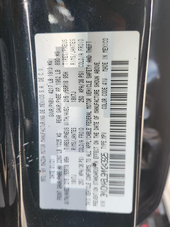 2021 Mazda Cx-30 Select VIN: 3MVDMABL9MM243925 Lot: 82098635