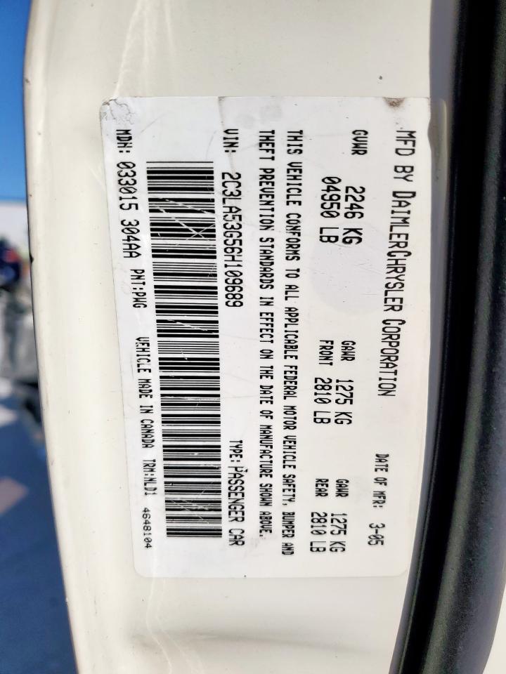 2006 Chrysler 300 Touring VIN: 2C3LA53G56H109689 Lot: 80462545