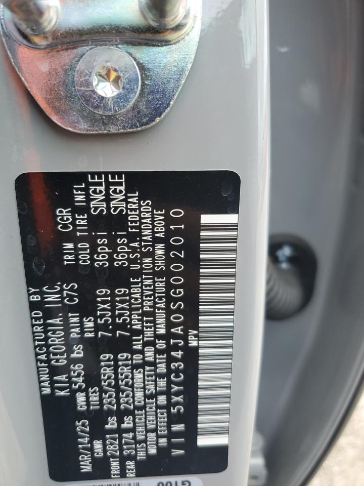 2025 Kia Ev6 Light VIN: 5XYC34JA0SG002010 Lot: 82043285