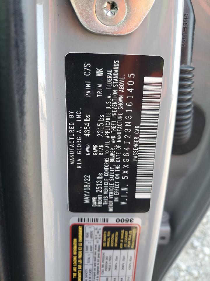 2022 Kia K5 Gt Line VIN: 5XXG64J23NG161405 Lot: 85891345