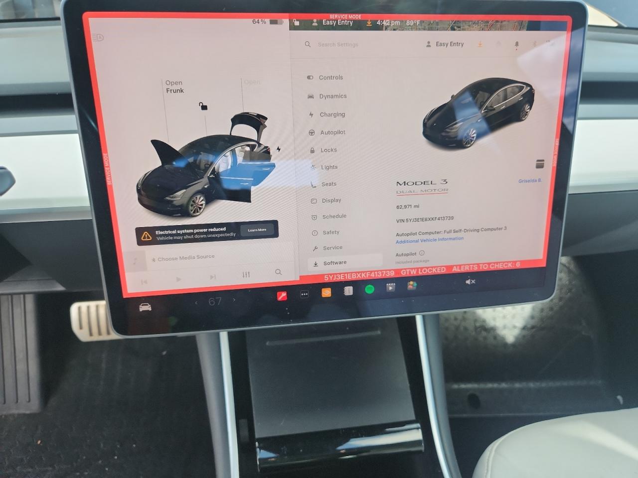 2019 Tesla Model 3 VIN: 5YJ3E1EBXKF413739 Lot: 81852345