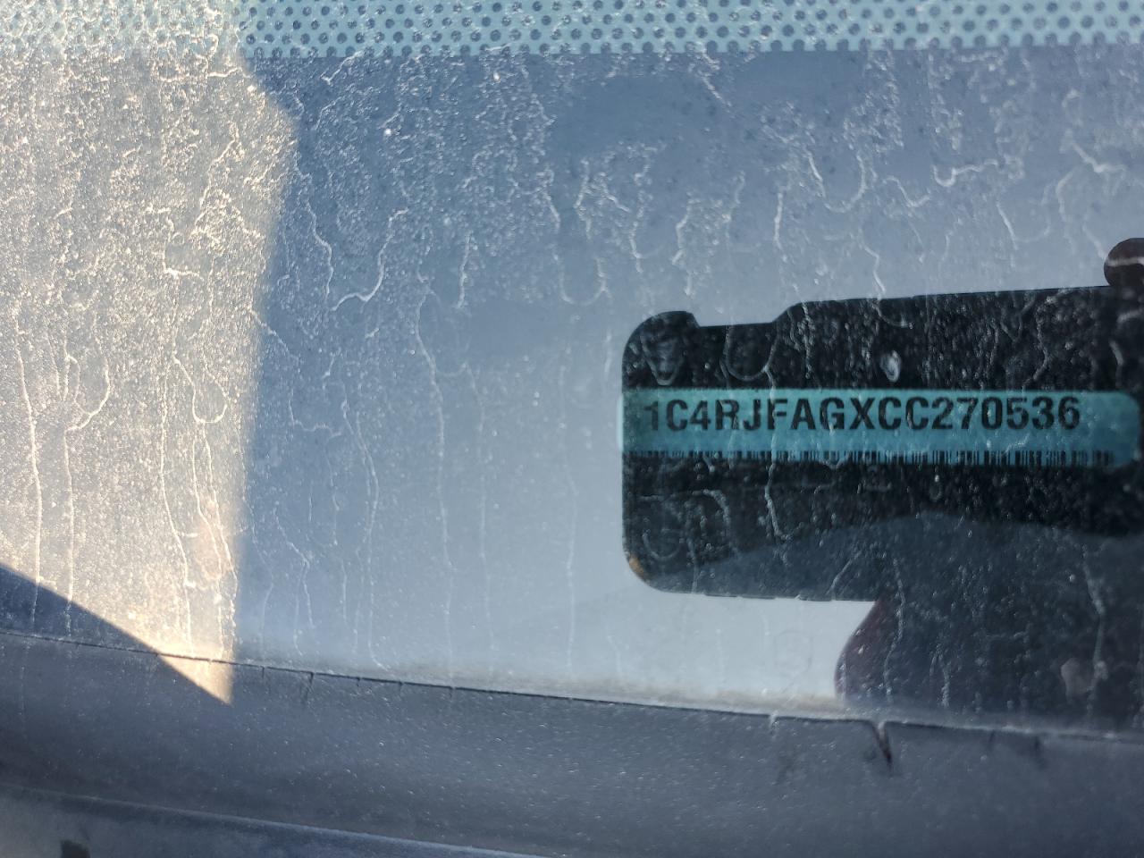 2012 Jeep Grand Cherokee Laredo VIN: 1C4RJFAGXCC270536 Lot: 80914225