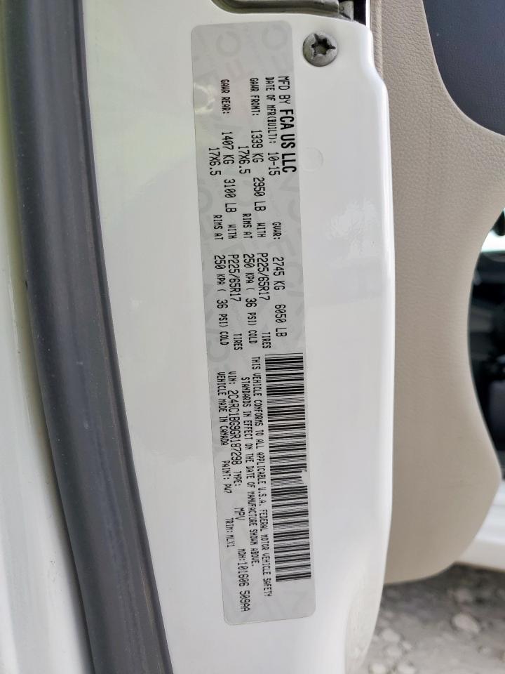 2016 Chrysler Town & Country Touring VIN: 2C4RC1BG9GR187298 Lot: 81528005