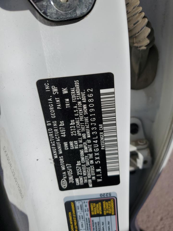 2018 Kia Optima Ex VIN: 5XXGU4L33JG190862 Lot: 80334485